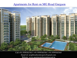 Apartments for Rent on MG Road Gurgaon