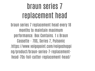 braun series 7 replacement head