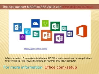 www.office.com/setup|Enter Office Product Key|Install Office Setup