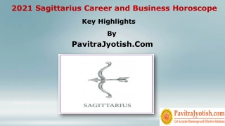 2021 Sagittarius Career and Business Horoscope