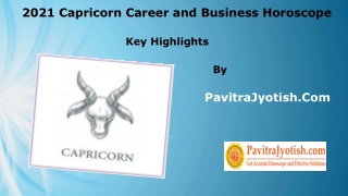 2021 Capricorn Career and Business Horoscope