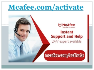 Mcafee.com/activate