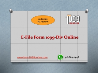 1099 Div | Free 1099 Misc Forms | EFile 1099 Div