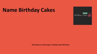Name Birthday Cakes | Write Name on Cake Images | Birthday Cake With Name