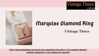 Stylish Marquise Diamond Ring