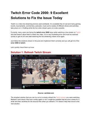 Twitch Error Code 2000: 9 Excellent Solutions to Fix the Issue Today