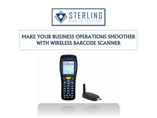 MAKE YOUR BUSINESS OPERATIONS SMOOTHER WITH WIRELESS BARCODE SCANNER