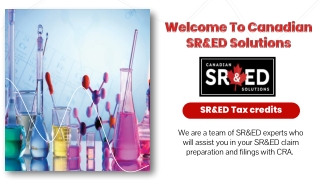 Canadian SRED Tax Credits – Canadian SRED Solutions