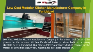 Low Cost Modular Kitchen Manufacturer Company in Faridabad