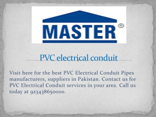 pvc electrical conduit