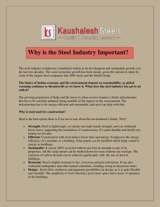Steel Rate in Bangalore