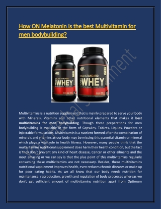 best multivitamins for bodybuilding - Your Herbal Supplements