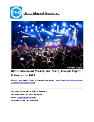 UK Entertainment Market Size, Industry Trends, Share and Forecast 2019-2025