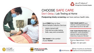 Home Blood Sample Collection Service - AKUH