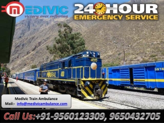 Medivic Train Ambulance in Kolkata and Guwahati provides Every Facility at a Reasonable Budget