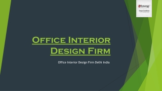 Office Interior Design Firm