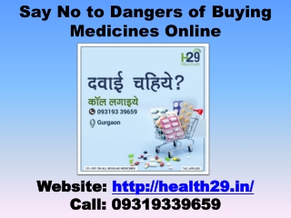 Say No to Dangers of Buying Medicines Online - Online Pharmacy Store