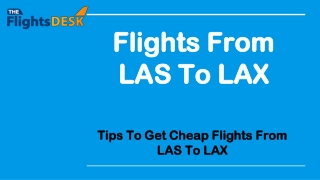 Flights From LAS To LAX