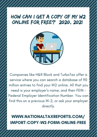 How Can I Get a Copy of My W2 Online for Free? (2020, 2021)