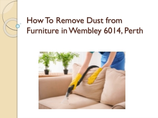 How to Remove Dust from Furniture in Wembley 6014, Perth