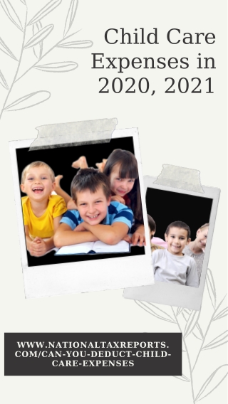 Deduct Child Care Expenses