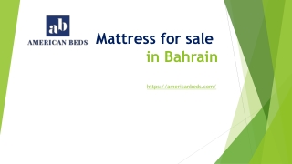 Mattress for Sale in Bahrain