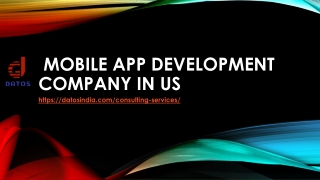 Mobile App Development Company in the US