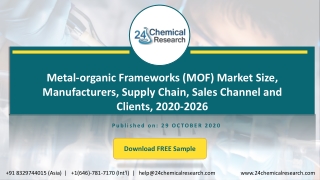 Metal-organic Frameworks (MOF) Market Size, Manufacturers, Supply Chain, Sales Channel and Clients, 2020-2026
