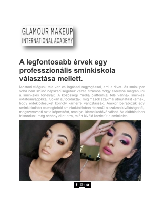 Válassz profi sminkiskolát!