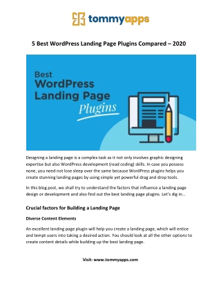 5 Best WordPress Landing Page Plugins Compared – 2020