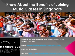 Know About the Benefits of Joining Music Classes in Singapore.