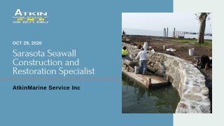 Sarasota Seawall Construction and Restoration Specialist