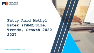 Fatty Acid Methyl Ester (FAME) market