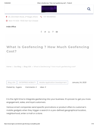 What is Geofencing ? How much geofencing cost?