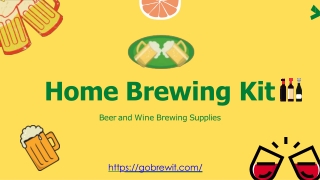 Are you buying home brewing kit online?