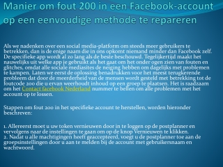 Facebook helpdesk bellen volg de betere online serviceprovider