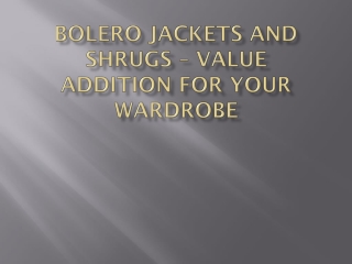 Plus Size Bolero Jacket