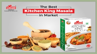 Vasant Masala's Kitchen King Masala- The Best in Market