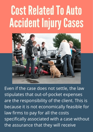 Cost Related To Auto Accident Injury Cases