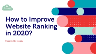 How to Improve Website Ranking in 2020?