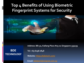 Top 4 Benefits of Using Biometric Fingerprint Systems for Security.