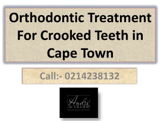 Orthodontic Treatment For Crooked Teeth in Cape Town