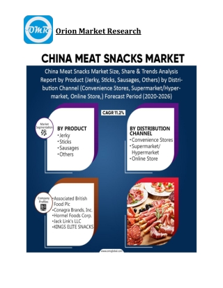 China Meat Snacks Market Size, Competitive Analysis, Share, Forecast- 2020-2026