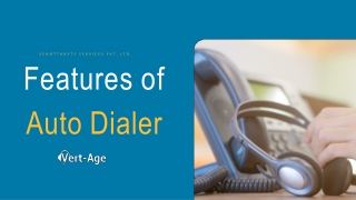 Auto Dialer Software Feautes