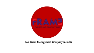 Top Event Management Company in India