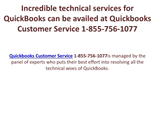 Quickbooks Customer Service