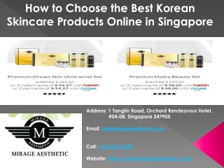 How to Choose the Best Korean Skincare Products Online in Singapore.