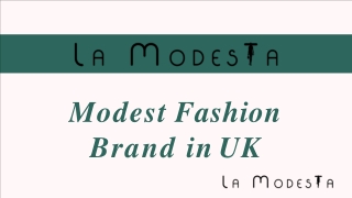 Modest fashion brands