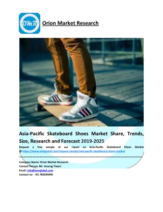 Asia-Pacific Skateboard Shoes Market Trends, Size, Competitive Analysis and Forecast - 2019-2025