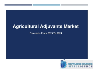 Comprehensive Study On Agricultural Adjuvants Market